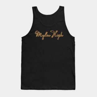 Myles High Wheat Script Tank Top